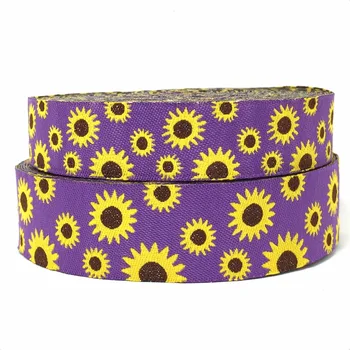 

ZERZEEMOOY NEW wholesale 7/8" 22mm 10yards/sets 100% Polyester unique sunflower Woven Jacquard Ribbon lace/Wave ribbon