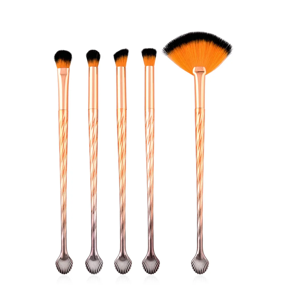 

Multicolor 5-10Pro Makeup Brushes Set Foundation Powder Eyeshadow Eyeliner Lip Brush Tool Professional Brush Set Contour Kit 3
