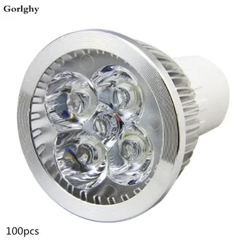 激安 100 ピース/ロット GU10 LED 電球スポットライト 5 ワット MR16-12V 4 ワット日光凹型照明器具 GU10 110 ボルト/ 220 ボルトウォームクールホワイト E27 3 ワット