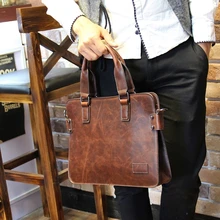 Tidog Crazy horse leather bags for men’s handbags men single shoulder bag business briefcase inclined shoulder bag