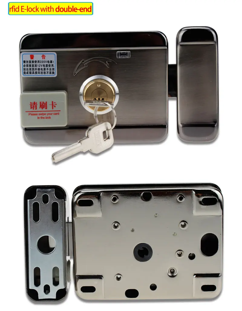 Замок для контроля доступа металлический бесшумный Электрический замок RFID замок для безопасности двери EM замок с rfid считыватель ключей для квартиры горячая распродажа