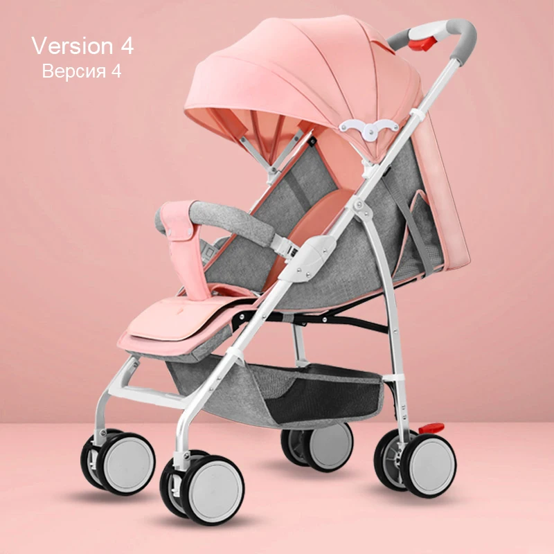 Детская коляска yoyo, коляска passeggino, автомобиль carricoche bebe, можно сложить, легкий, взять самолет, четыре колеса, детская тележка Umb - Цвет: Version4-Pale pink