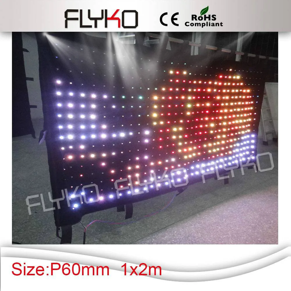 

blue firm video / sexy led video curtain on china market