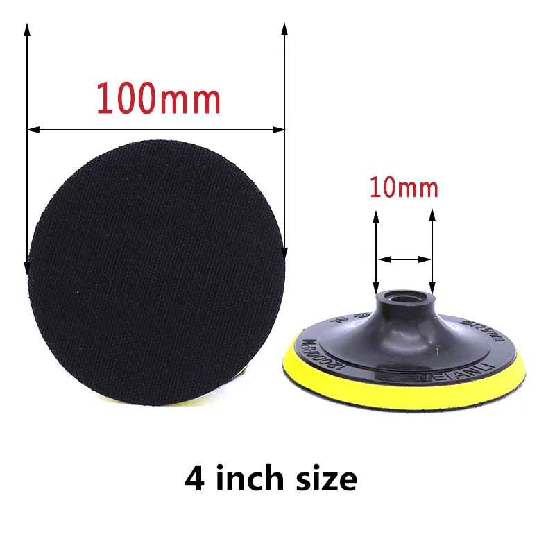 1pcs 3' - 7' Inches Sandpaper Sucker Self-adhesive Polishing Disc Pad Thread M10 M14 M16 Sticky Spo