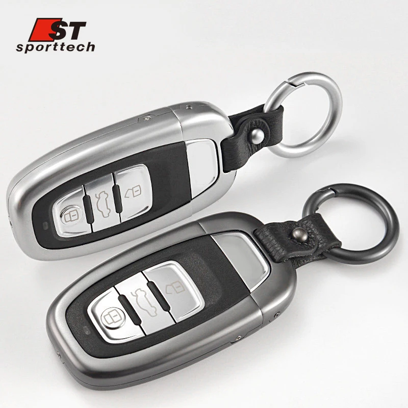 Car Key Shell Cover Intelligent Folding key Case Fit For 2014 2017 Audi