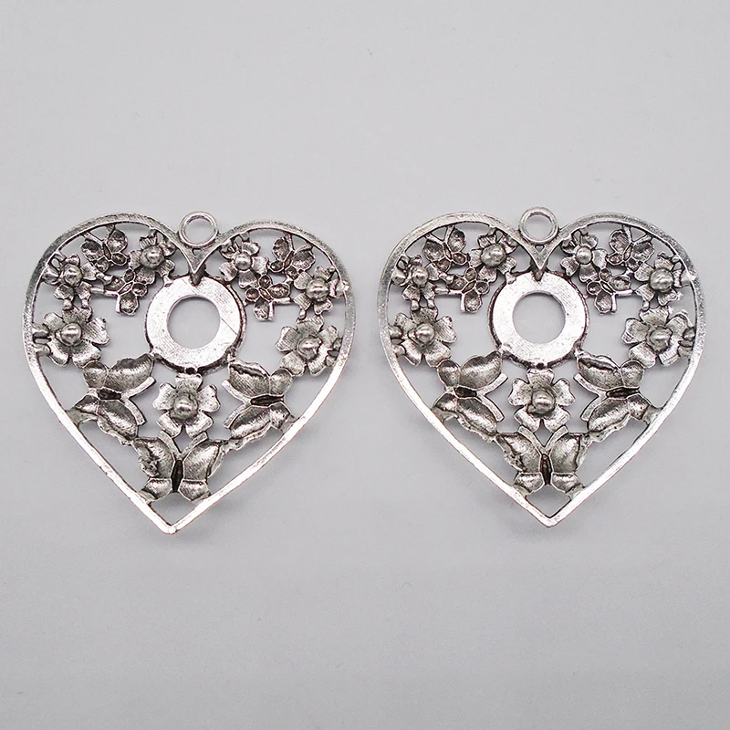 本物保証!  Large 5pcs ZXZ Open Shape Heart Flower Butterfly Filigree ウエイトトレーニング