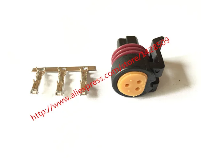 

10 Set Delphi 3 Pin Ford Fuel Injector Diesel Common Rail And Crankshaft Sensor Connector Female
