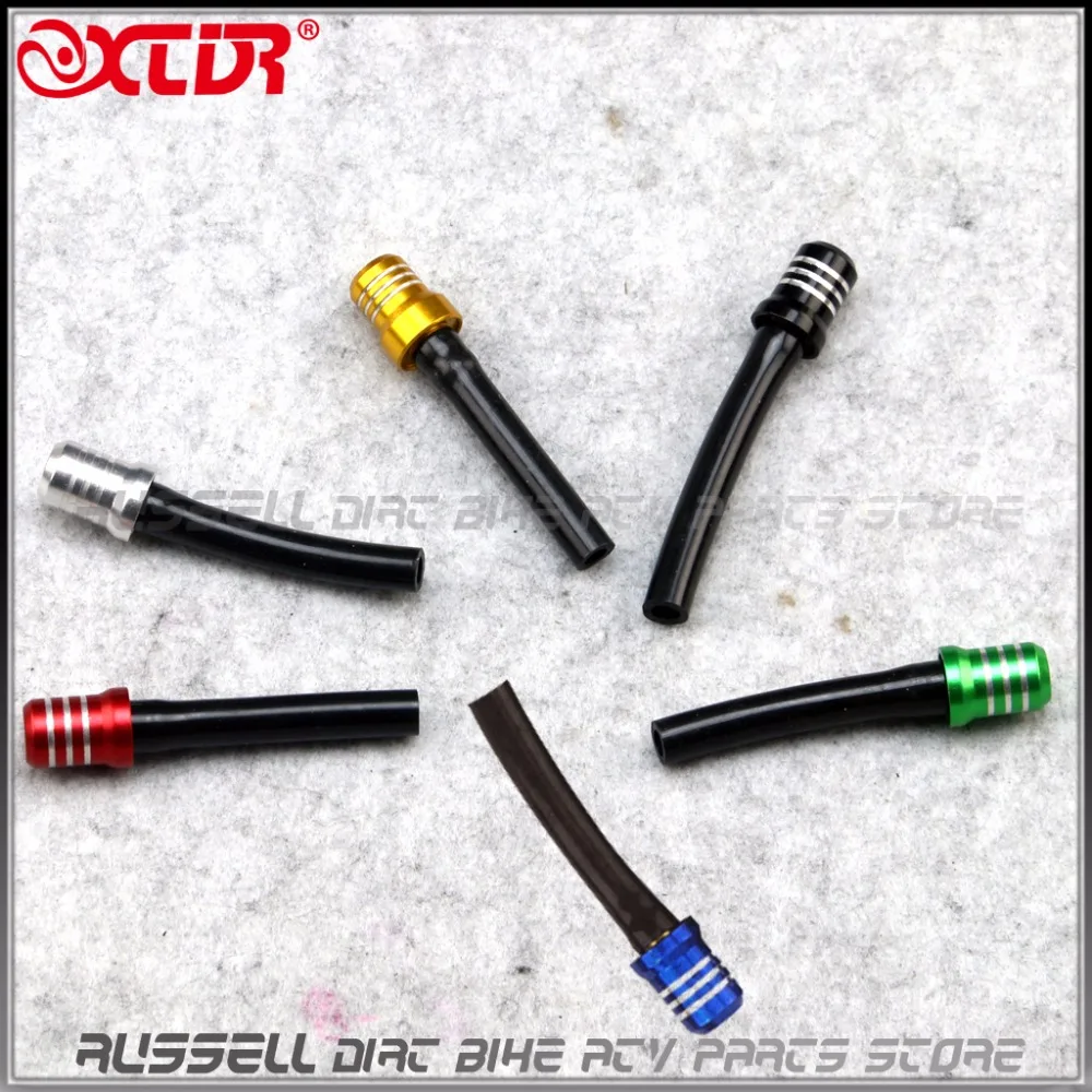 Gas Fuel Tank Cap Valve Vent Breather Hose Black Tube CNC ATV Dirt Bike 7 color