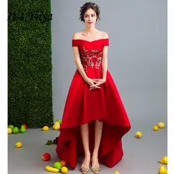 Это Yiiya Лодка шеи Асимметричный Роскошные элегантные вечерние платья с цветочной вышивкой известный дизайнер вечерние торжественное