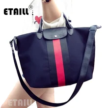 2016 Nylon Stripe Hobos Bags High Quality Large Capacity Shopping Tote Bags Luxury Brand Waterproof Dumpling Shoulder Bags