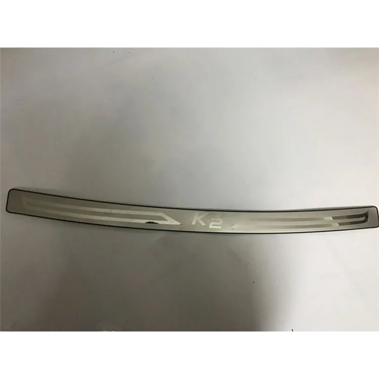 

High quality stainless steel rear windowsill panel,Rear bumper Protector Sill For KIA K2 / Rio 2011-2015 Car-styling Car-covers