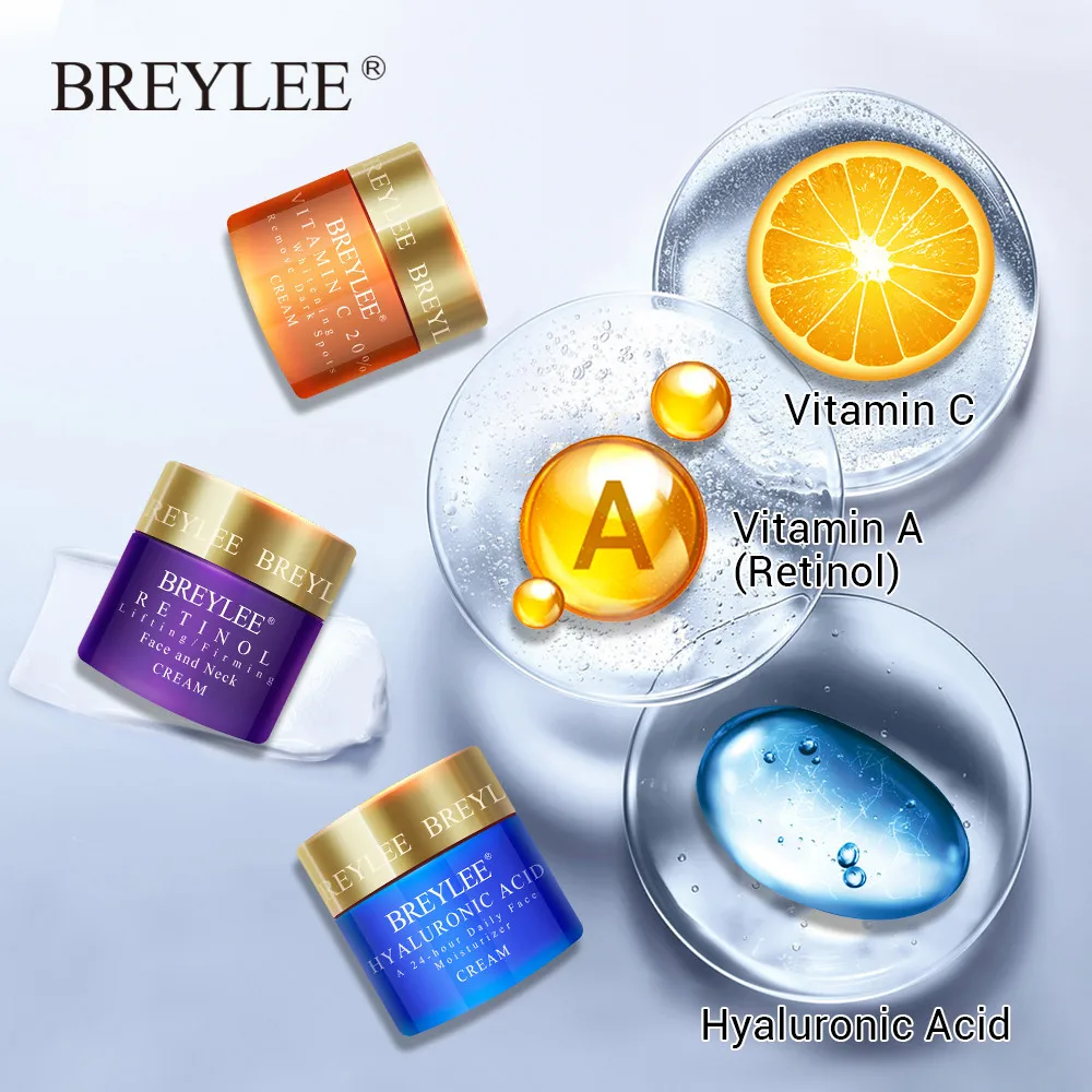 

40g Face Cream Hyaluronic Acid Moisturizing Retinol Whitening Vitamin C Anti Wrinkle Acne Treatment Nourish Skin Care