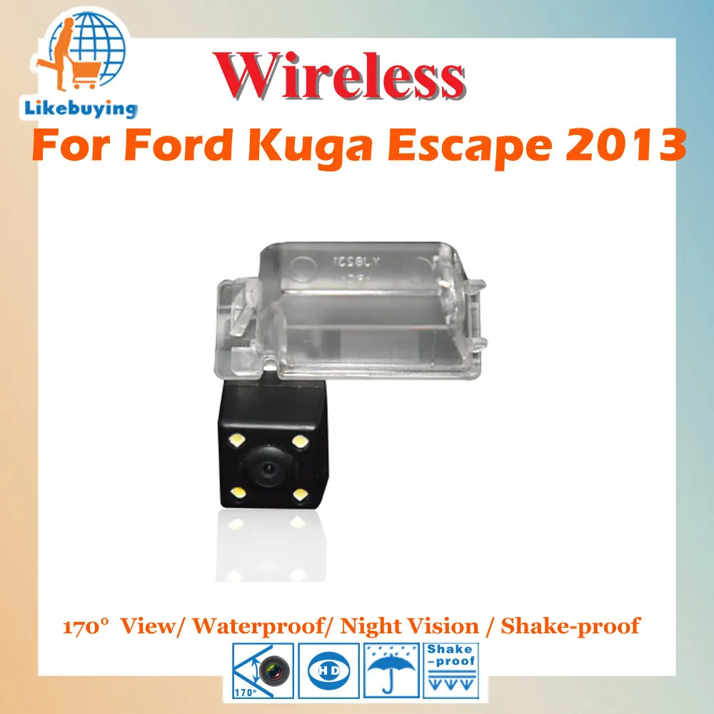Wireless Parking Camera 1 4 Color CCD Rear View Camera For Ford Kuga Escape 2013 Night