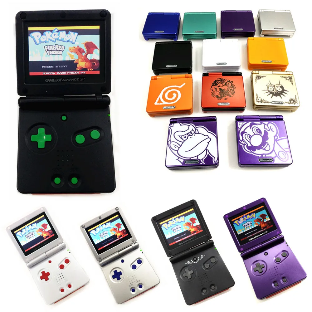 

Professionally Rrefurbished For GameBoy Advance SP For GBA SP Console AGS-101 Backlight Backlit Screen Console+ Game Card