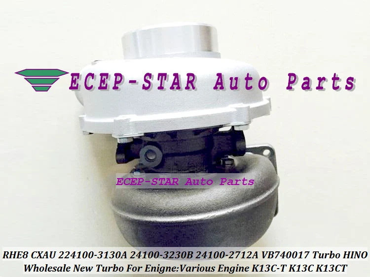 TURBO RHE8 CXAU 224100-3130A 24100-3230B 24100-2712A VB740017 Turbocharger For HINO Various Engine K13C-T K13CT K13C  (1 (6)