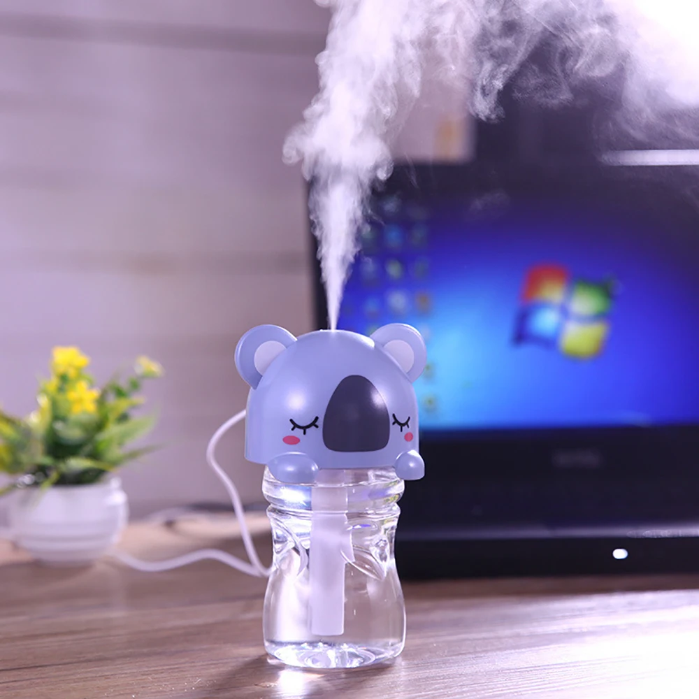 

Hot Lovely Mini Cartoon Aroma Diffuser Air Humidifier USB Portable Aromatherapy Essential Oil Diffuser Home Office Mist Maker