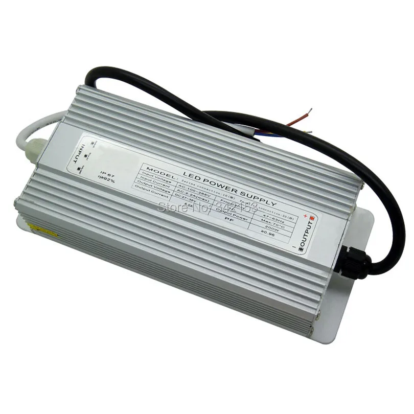 

200W LED Driver AC100-265V DC 27-36V 6A IP67 Waterproof For 200W Watt High Power LED Light Portable Lighting Transformers