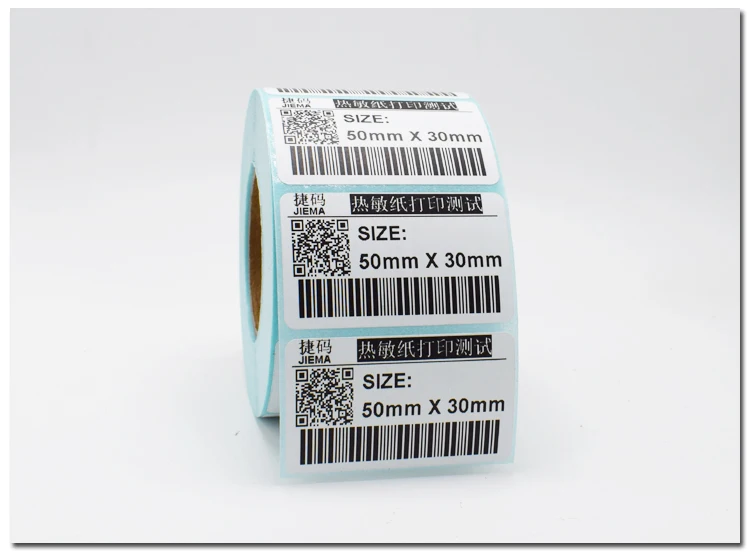 

1 rolls POS thermal label paper size 50x30mm use for Thermal printer Thermal Labels blank stickers (total 800 labels)