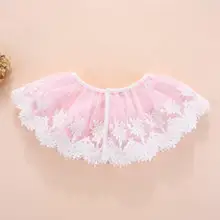 Новорожденный детский слюнявчик нагрудник, детская юбка-брюки для девочек, хлопок кружево шарф с вышивкой Детские аксессуары для кормления для малышей с персонажами из мультфильма