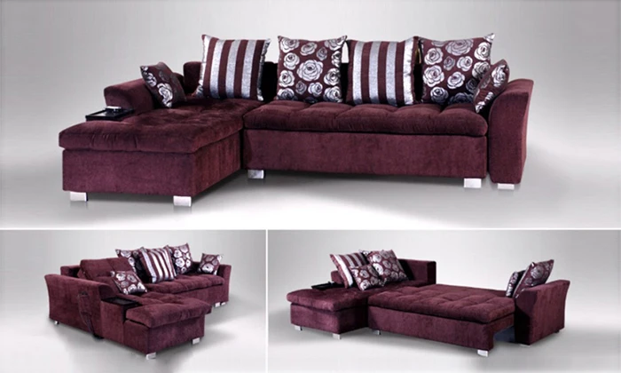 Free Shipping French Modern Design 2017 New Living Room L Shaped Free Shipping French Modern Design 2017 New Living Room L Shaped Fabric Corner Sofa Bed F105 In Sofas From Furniture On
