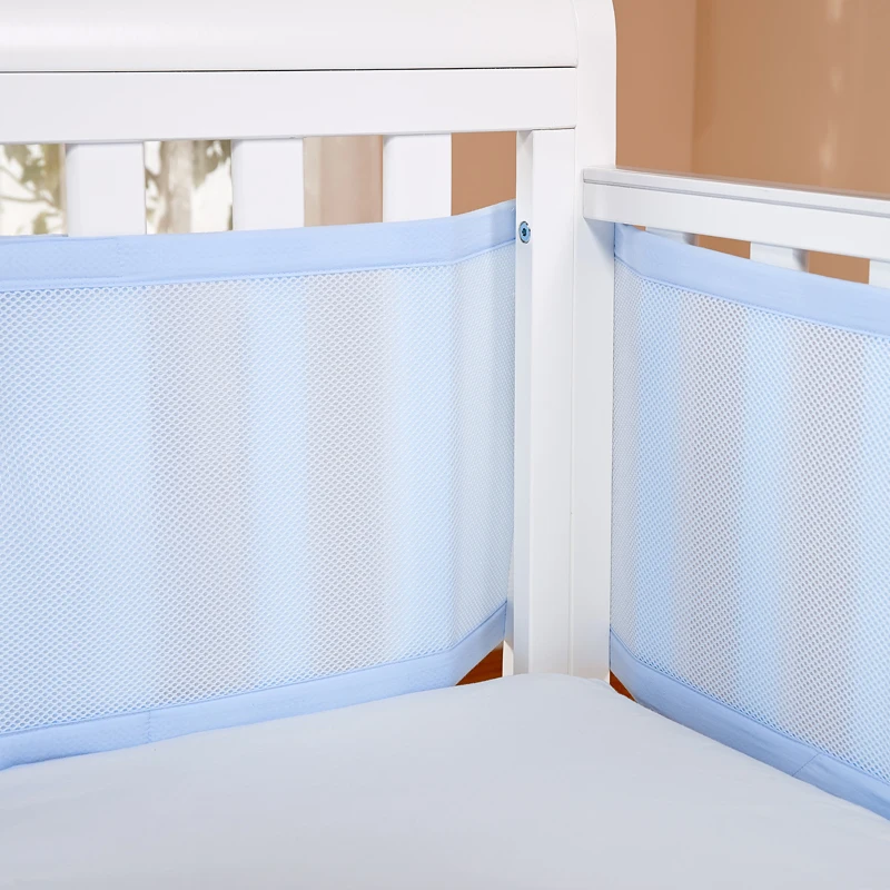 Baby Bed Bumper Breathable 3 Layers Mesh Crib Protector Baby