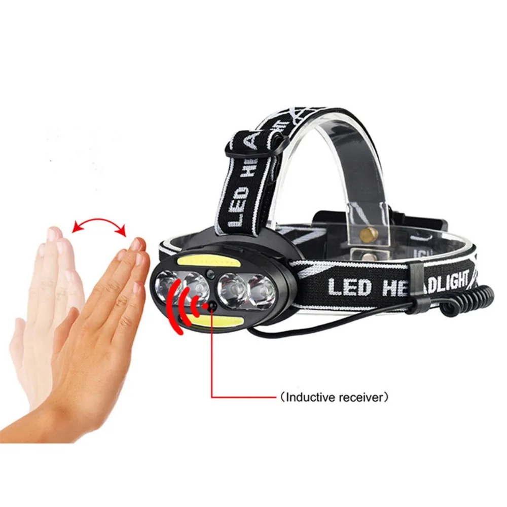 Ceny ZK20 USB akumulator 8000LM czujnik ruchu ciała Camping lampa czołowa led reflektor 4 T6 2 COB lampa czołowa lekka latarka