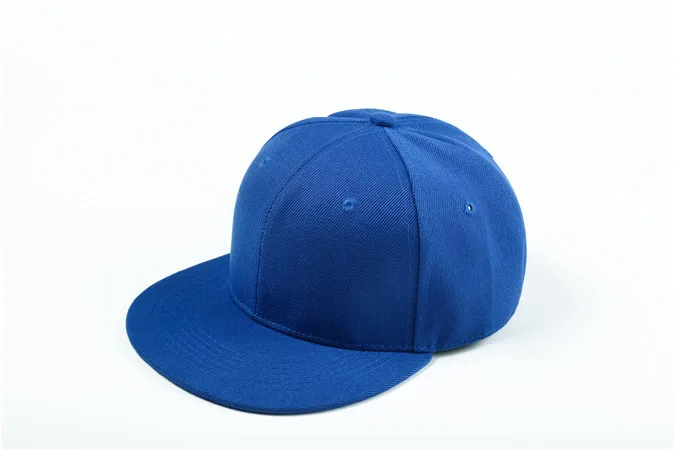 Snapback оберточная Стеклопластиковая Регулируемая Мужская и женская кепка уличная Snapback пустые простые бейсболки gorra snap back - Цвет: royal blue