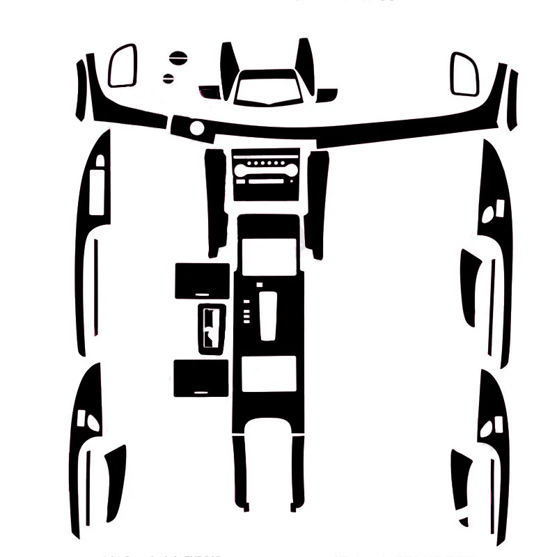 Автомобильный-Стайлинг, новинка, 3D, углеродное волокно, Автомобильный интерьер, центральная консоль, изменение цвета, молдинг, наклейки, наклейки для Nissan Teana 2008-2012
