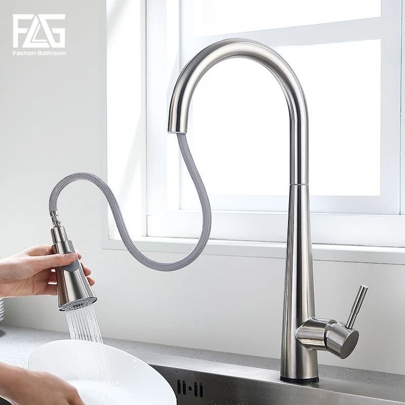  FLG Kitchen Touch Control Faucet Free To Rotate Touch Faucet Sensor Water Mixer Pull Down Kitchen M - 33021058152