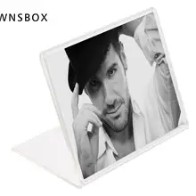 Акриловая фоторамка мини бумажная рамка для именных карточек наклонная рамка для фотографий подставка L кристально прозрачный держатель для фото стенд для демонстрации фотографий