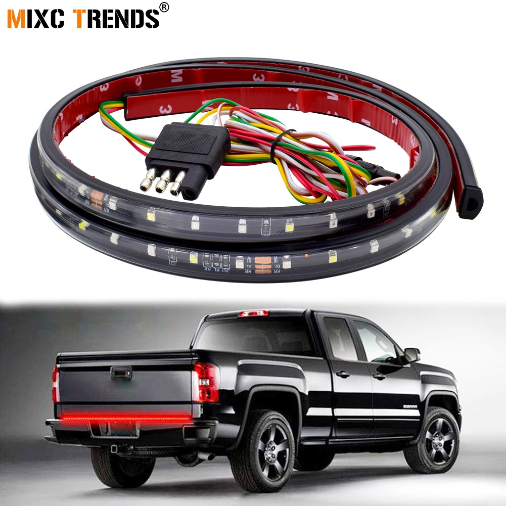 

60 Inch 90LEDs Tailgate LED Strip Pickup Tail Light Bar DRL Turn Signal Brake Reverse Lamp for Suv Truck Trailer Jeep Dodge Ram