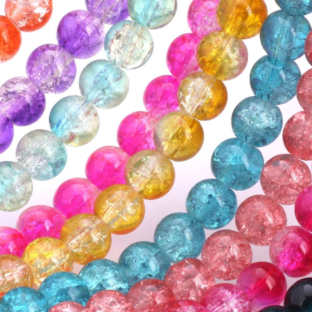 Cracked Crystal Round Beads 10mm Crack Round Crystal Beads 10mm