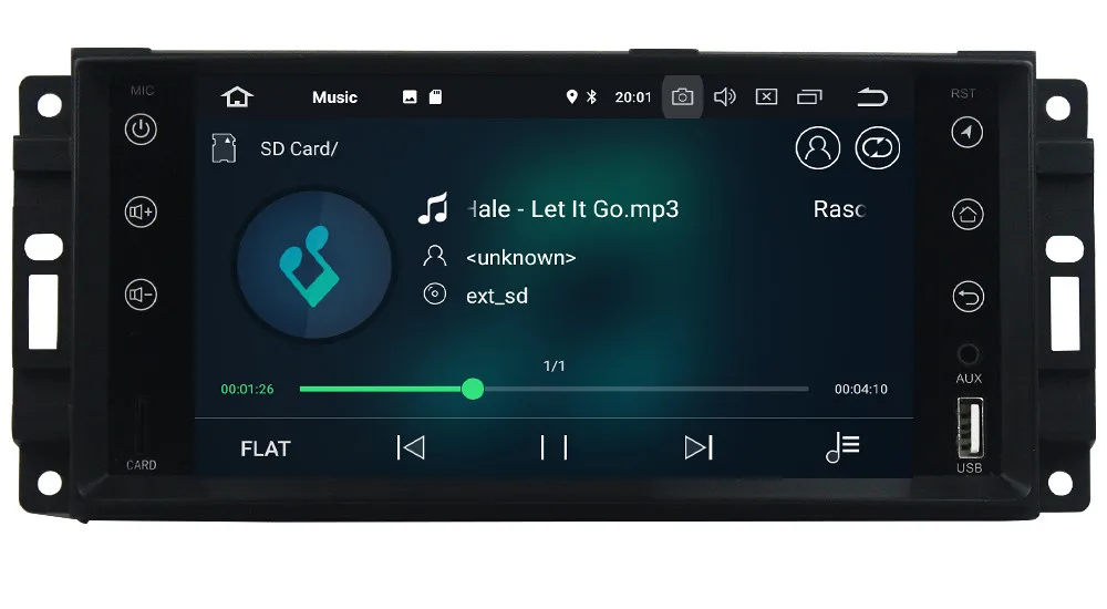 Top KLYDE 7" 4G Android 8 Octa Core 4GB RAM 32GB ROM Car DVD Player Radio For Jeep Liberty Wrangler Unlimited Compass Grand Cherokee 2