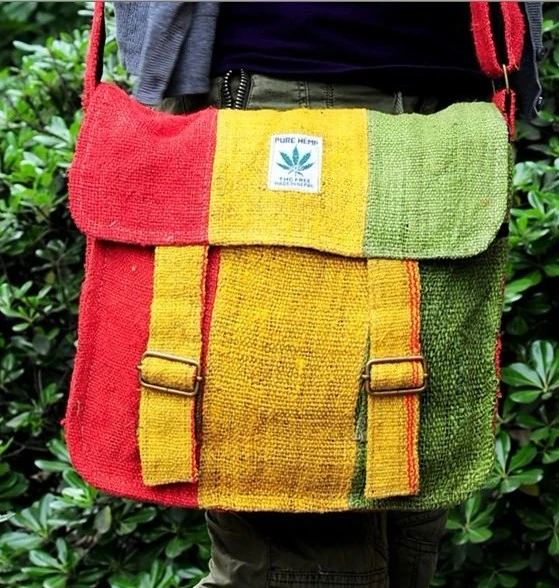 Reggae Crossbody Bags Cotton And Linen Handmade Messenger Bags Folk