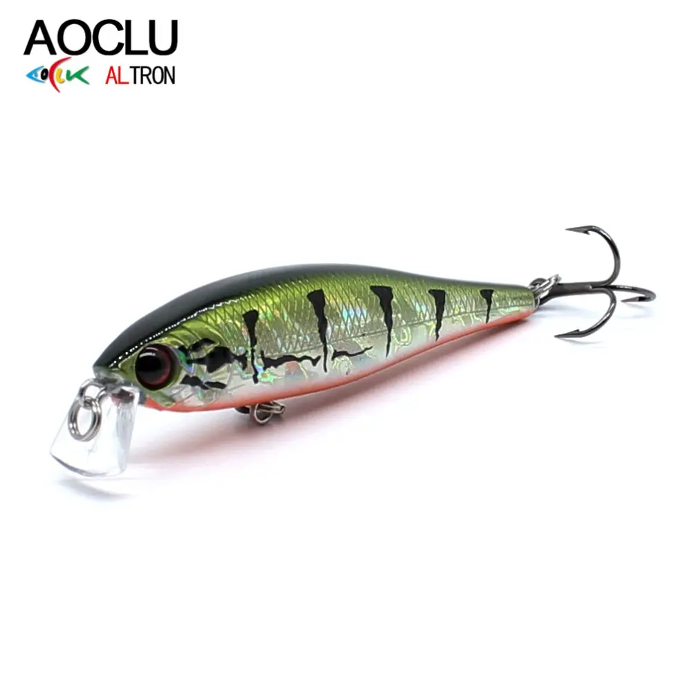 AOCLU wobbler Jerkbait 6 видов цветов 5 см г жесткая Приманка Minnow Crank рыболовные приманки Bass