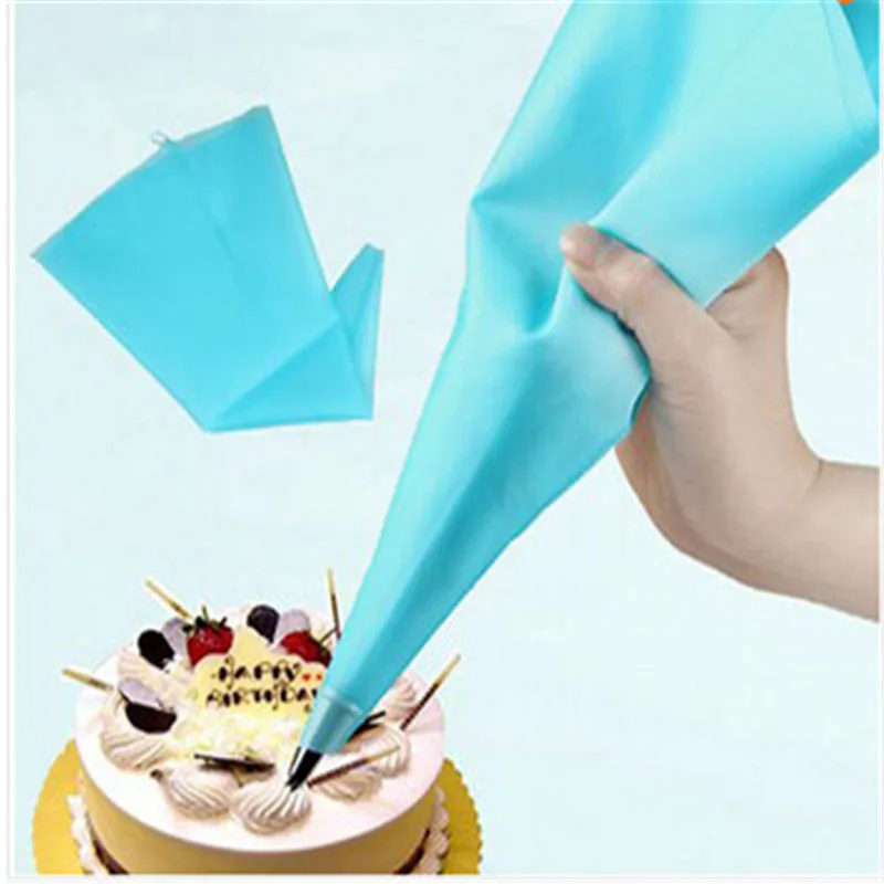 1pcs Reusable Silicone Icing Piping Cream Bags Crowded Flower Bags