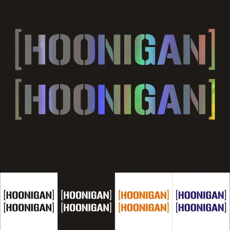 

Car Stickers 15.2CM*3.2CM HOONIGAN Funny Car Motorcycles Stickers Reflective Decoration BUY 2 SAVE HALF Custom Sticker