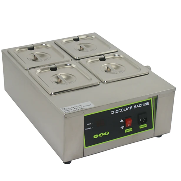 

Free shipping 4 tanks 8KG Capacity Chocolate melting machine Solid wax melter