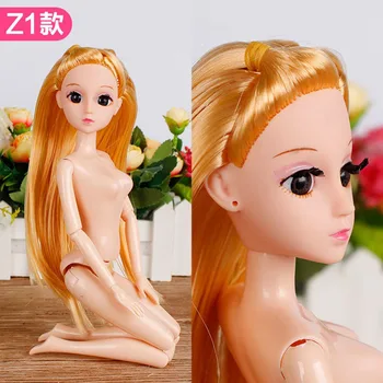 

12 Moveable Jointed 30cm 1/6 Dolls Toys with Head Female Naked Nude Women Body Fashion Dolls Toy For Girls Gift