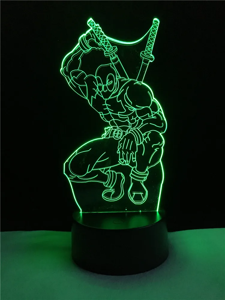 Luzes da Noite led 3d ilusão holiday party Function 2 : Led Bulb/holiday Novelty Lighting/night Light