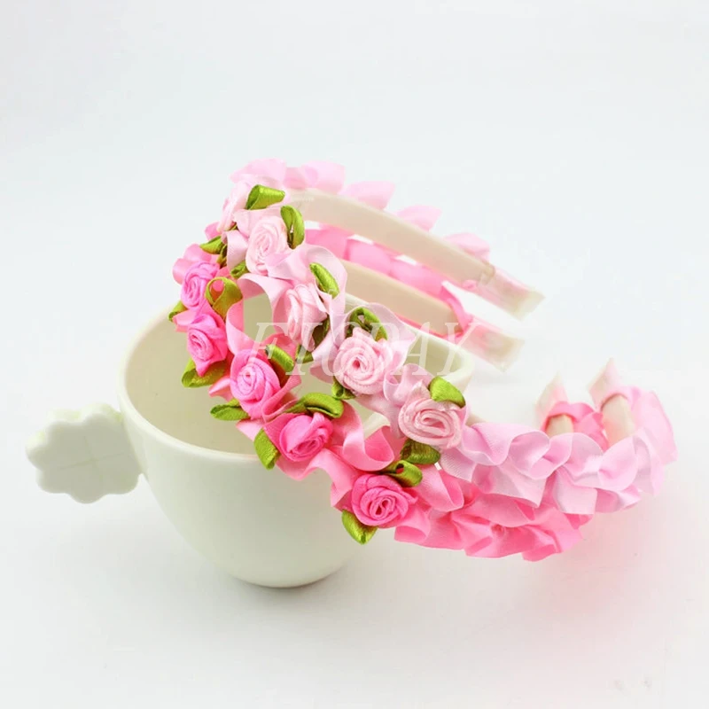 Повязка на голову с цветами для девочек 8 шт.|hair accessories|rose hairbandflower headband |