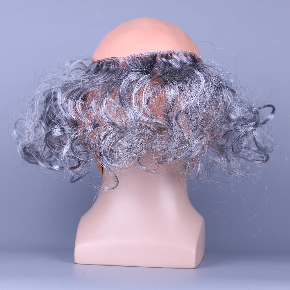 Creepy Old Man Mask With Hair Masquerade Old Man Mask Halloween Mask Props New (7)
