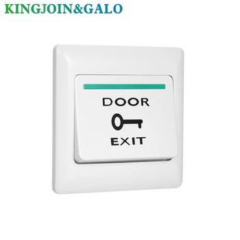 

Electronic Door Lock NO COM Lock Sensor Access Control System Emergency Alarm Trigger Switch Stainless Steel Door Exit Button