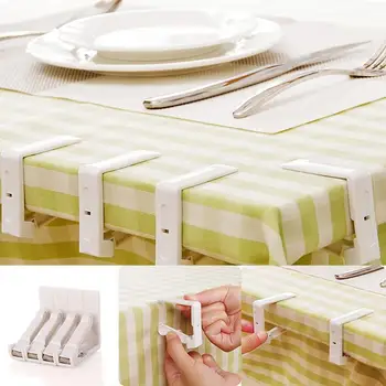 

Tablecloth Clip 4Pcs Tablecloth Clip Plastic Holder Table Cover Plastic Clamps Tools Fastener