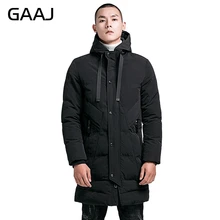 GAAJ брендовая зимняя куртка Для мужчин Утепленные Пальто Высокое качество Известные модные парки элегантный Бизнес плюс Размеры 4XL# GAYC0