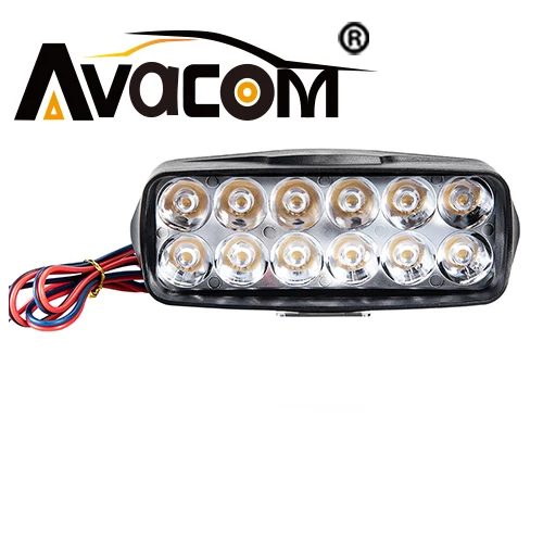 AVACOM светодиодный свет бар светильник головной светильник для автомобилей мотоциклов трактор внедорожный 4WD 4x4 грузовик ATV внедорожник туман светильник с светодиодные лампы 12V 24V 20W - Цвет: Темно-серый