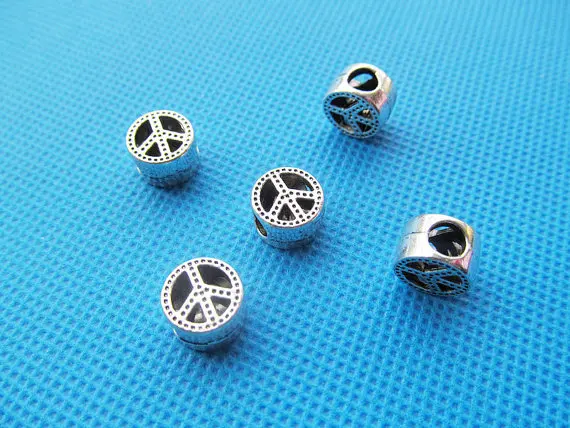 15 шт. подвеска для браслета и ожерелья|slider spacer|silver toneantique silver |