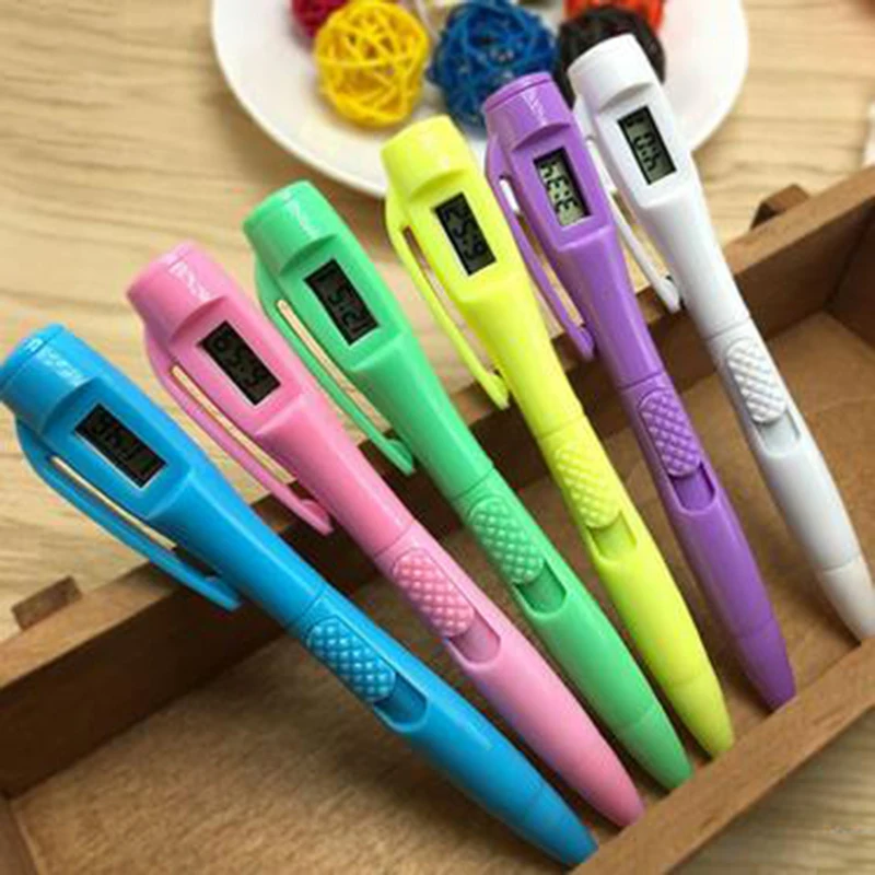 

Electronic Watch Test Test Pen Electronics Clock Ballpoint Student Civil Servant To Work In An Office Special-purpose Ball pen