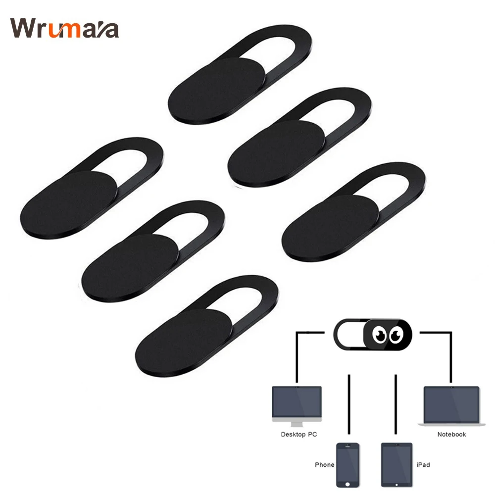 

Pack of 6 ultra-thin webcam cases, shutter magnet, slider, camera cover for Macbook Pro laptops, phone lens, Web Cam