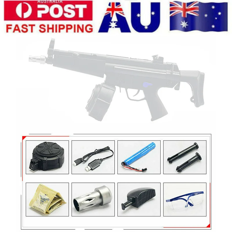 ZHENDuo игрушки Jinming MP5 V2 гелевый шар бластер пистолет водяные пули барабан Mag-fed в